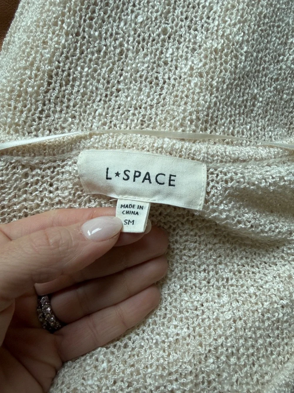 L Space Palisades Knit Cover Up Mini Dress - Picture 4 of 4